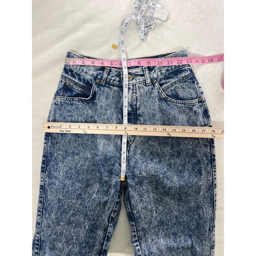 1980s Vintage Levi's 900 Series Acid Wash Jeans High Rise Zip Ankle Yoke VTG - Picture 9 of 10